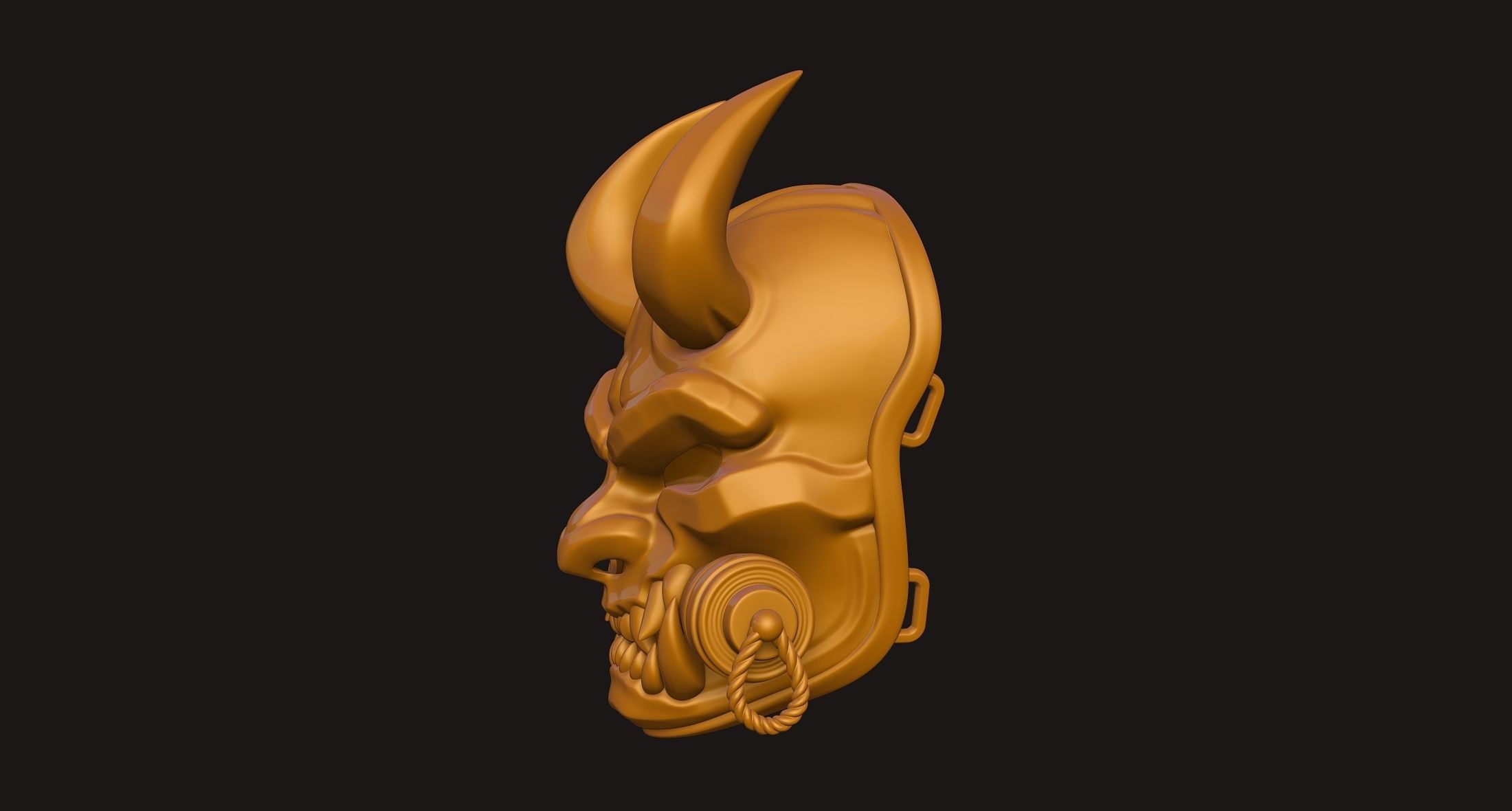 Oni Mask 3D print model_19