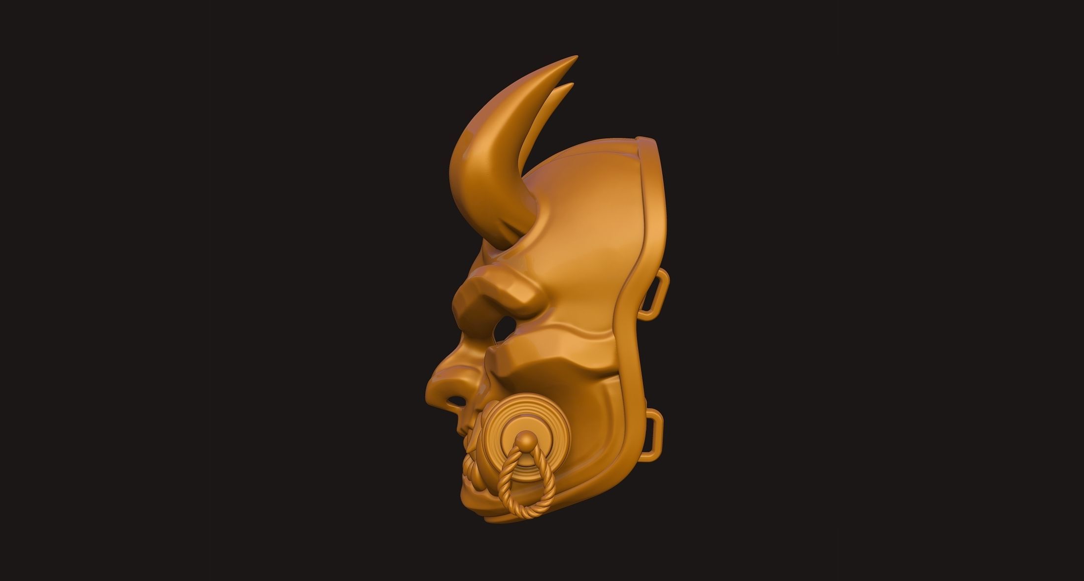 Oni Mask 3D print model_20