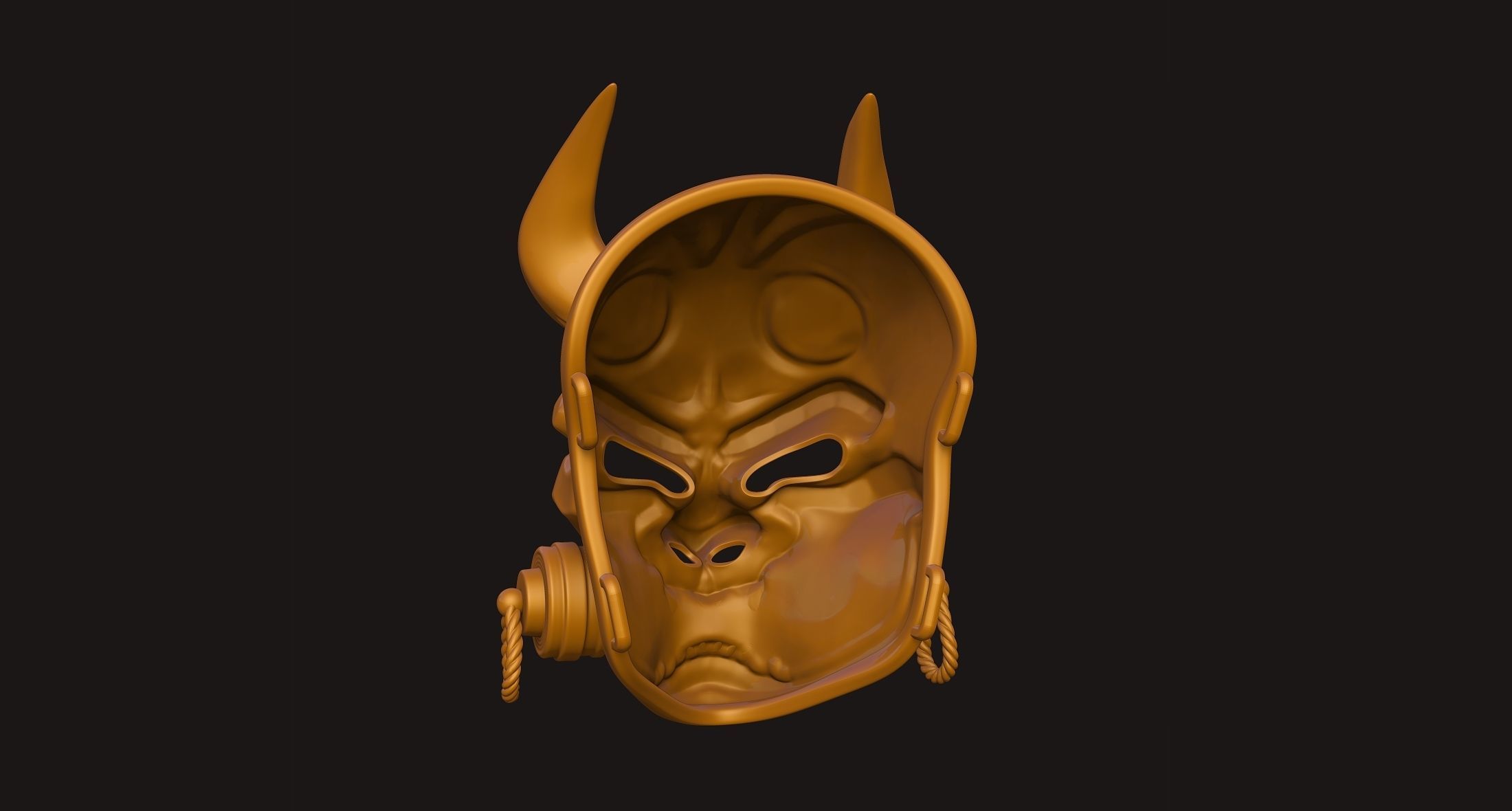 Oni Mask 3D print model_24
