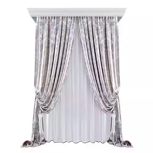 Curtains562 curtain Low-poly 3D model