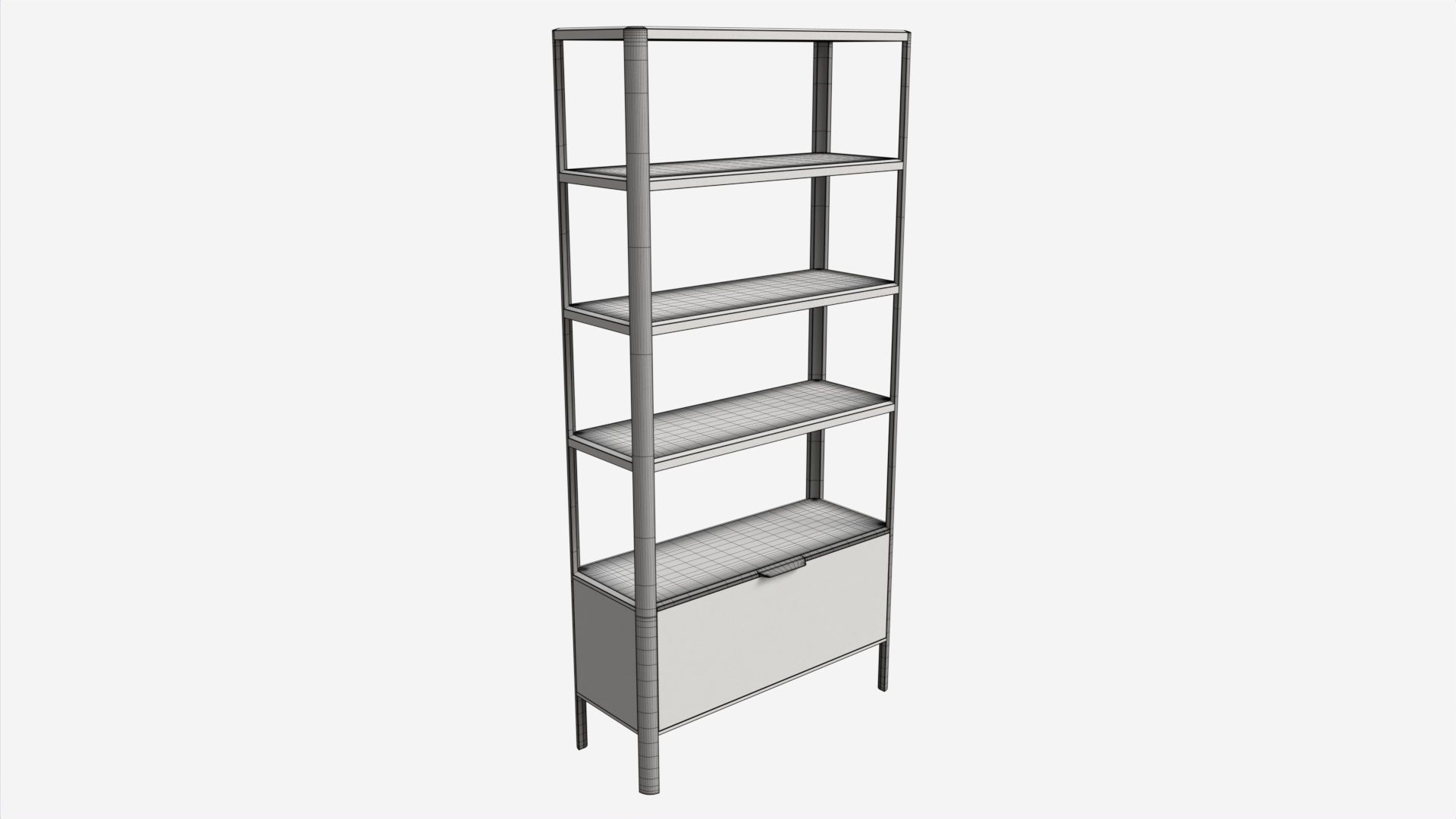 Shelving Unit Ercol Mia 3D model_5