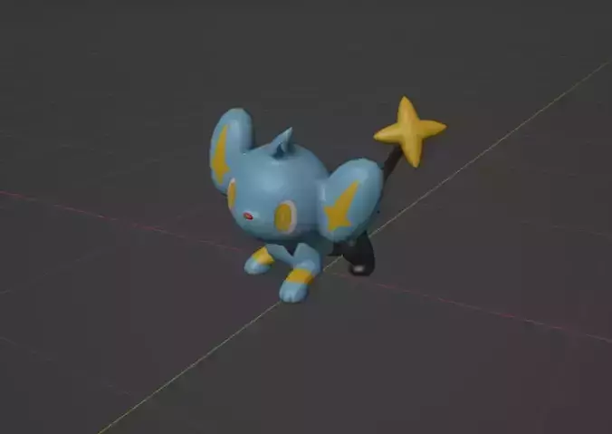 Shinx pokemon 3D print model