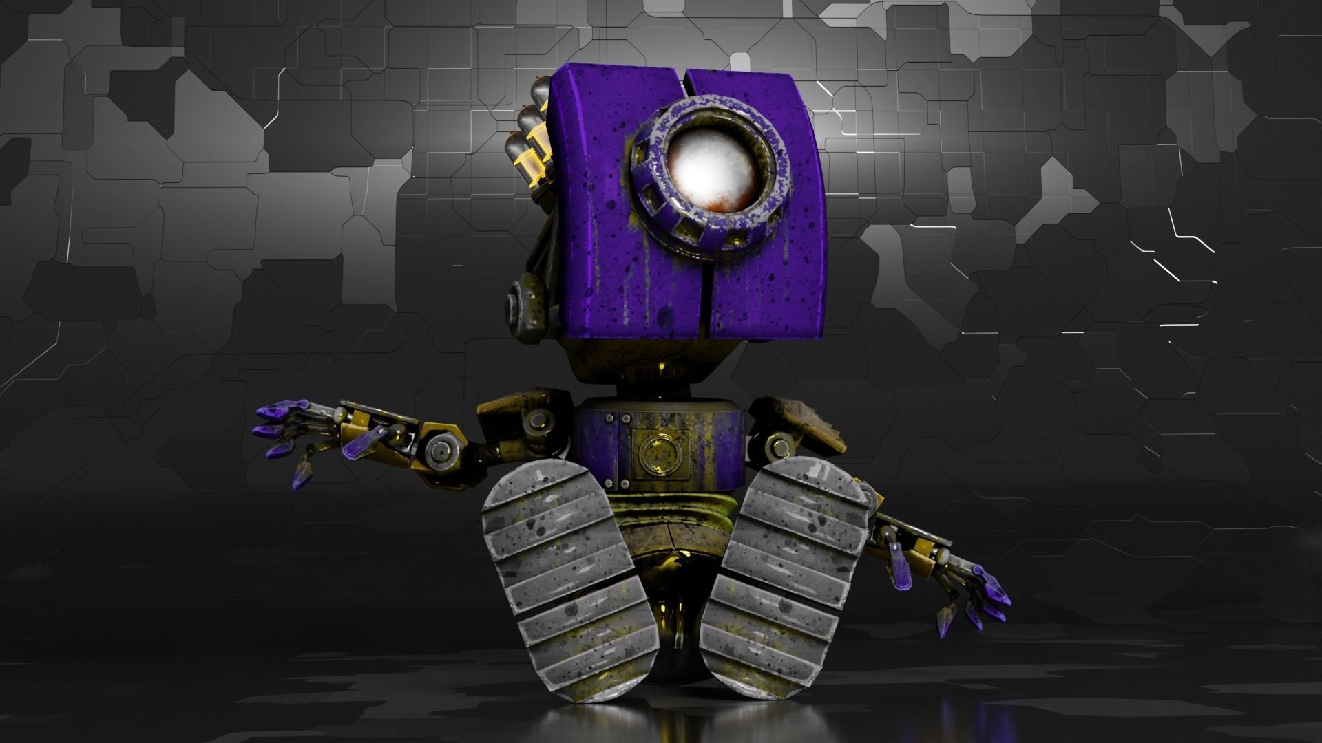 Baby Robot 3D model_3
