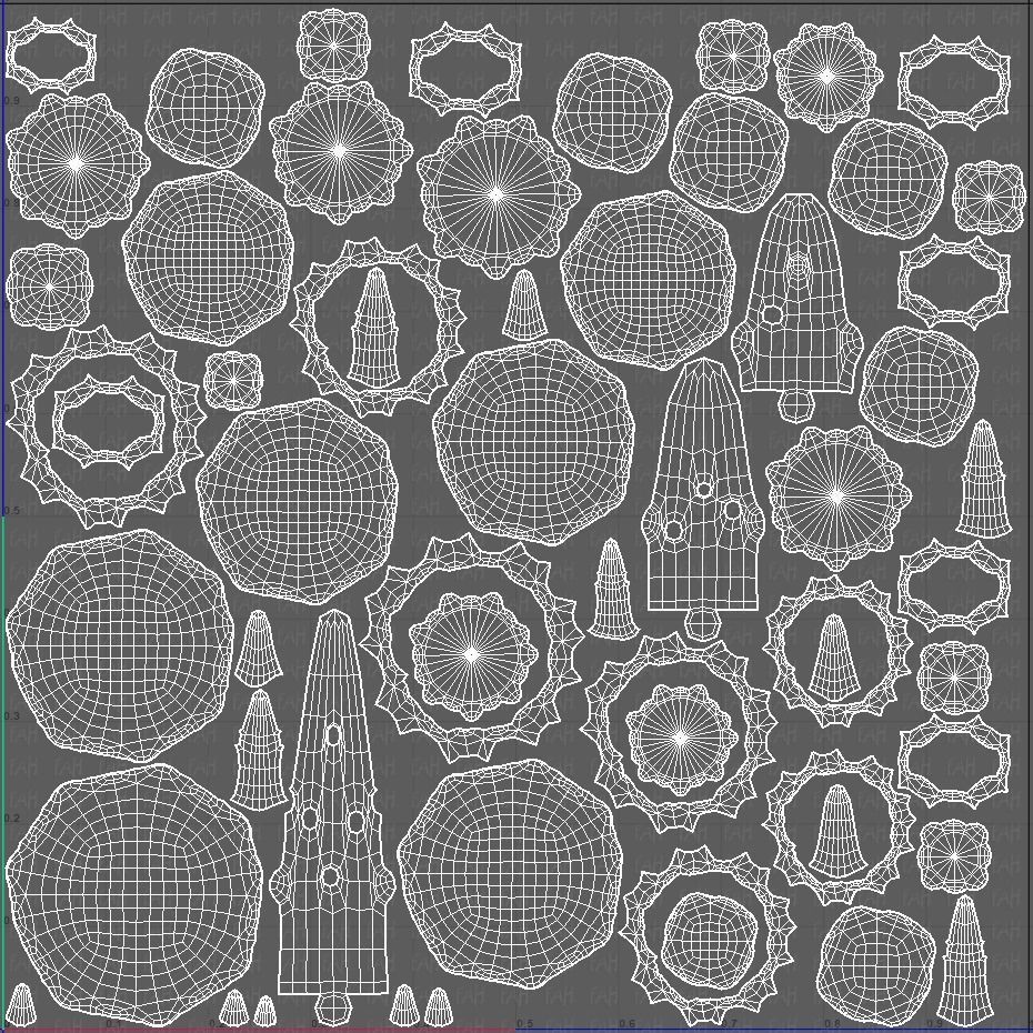 Trees Cartoon V20 Low-poly 3D model_45