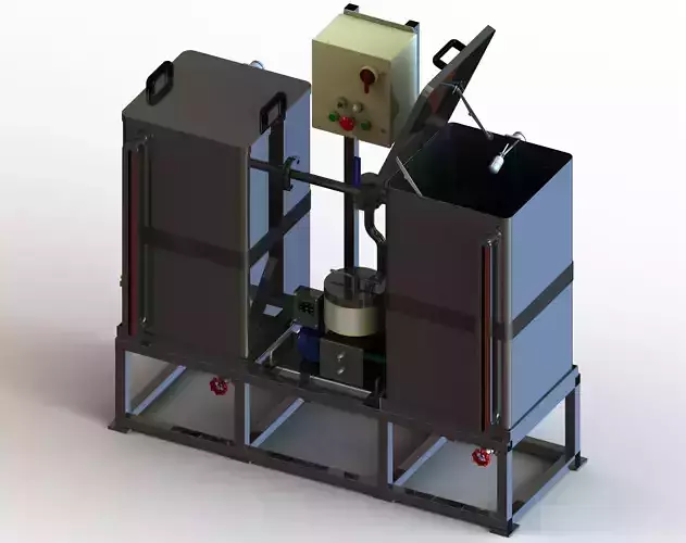 Oil Filter Machine - Rust Preventive 3D model