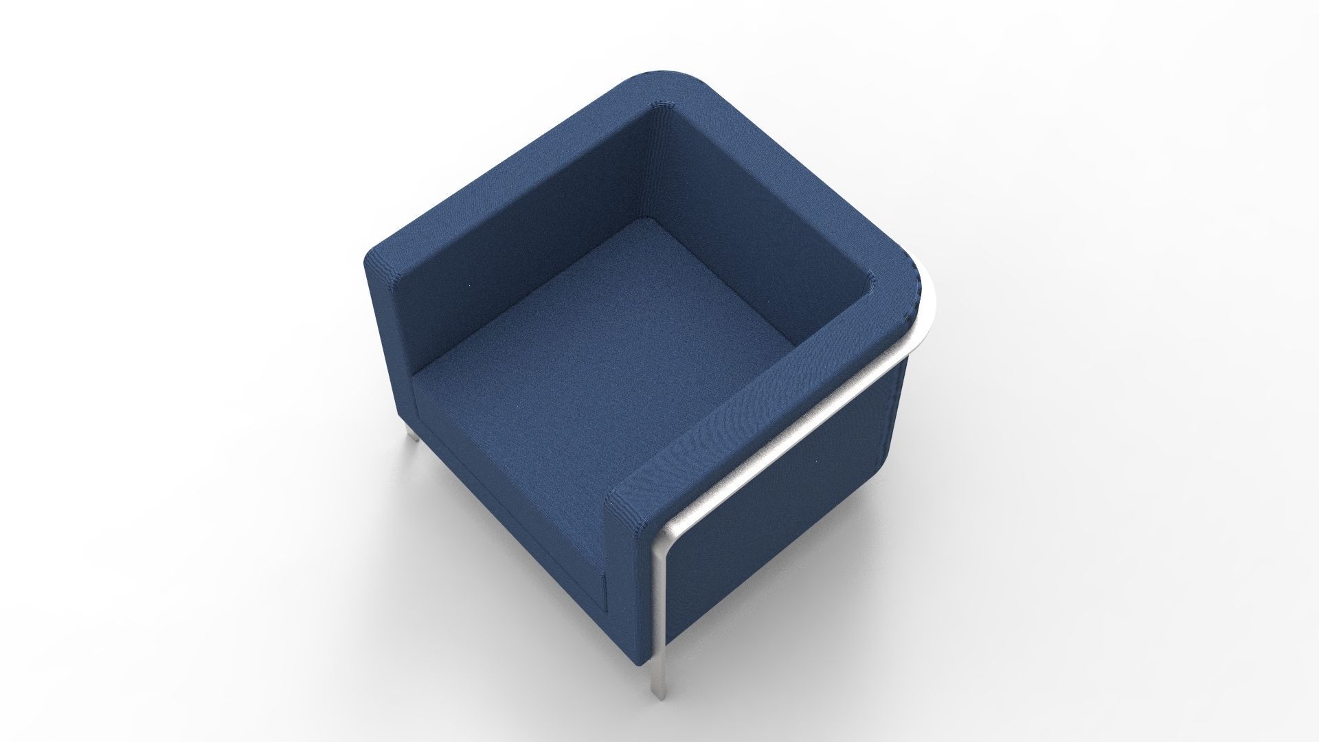 Armchair lounge chair 3D model_1
