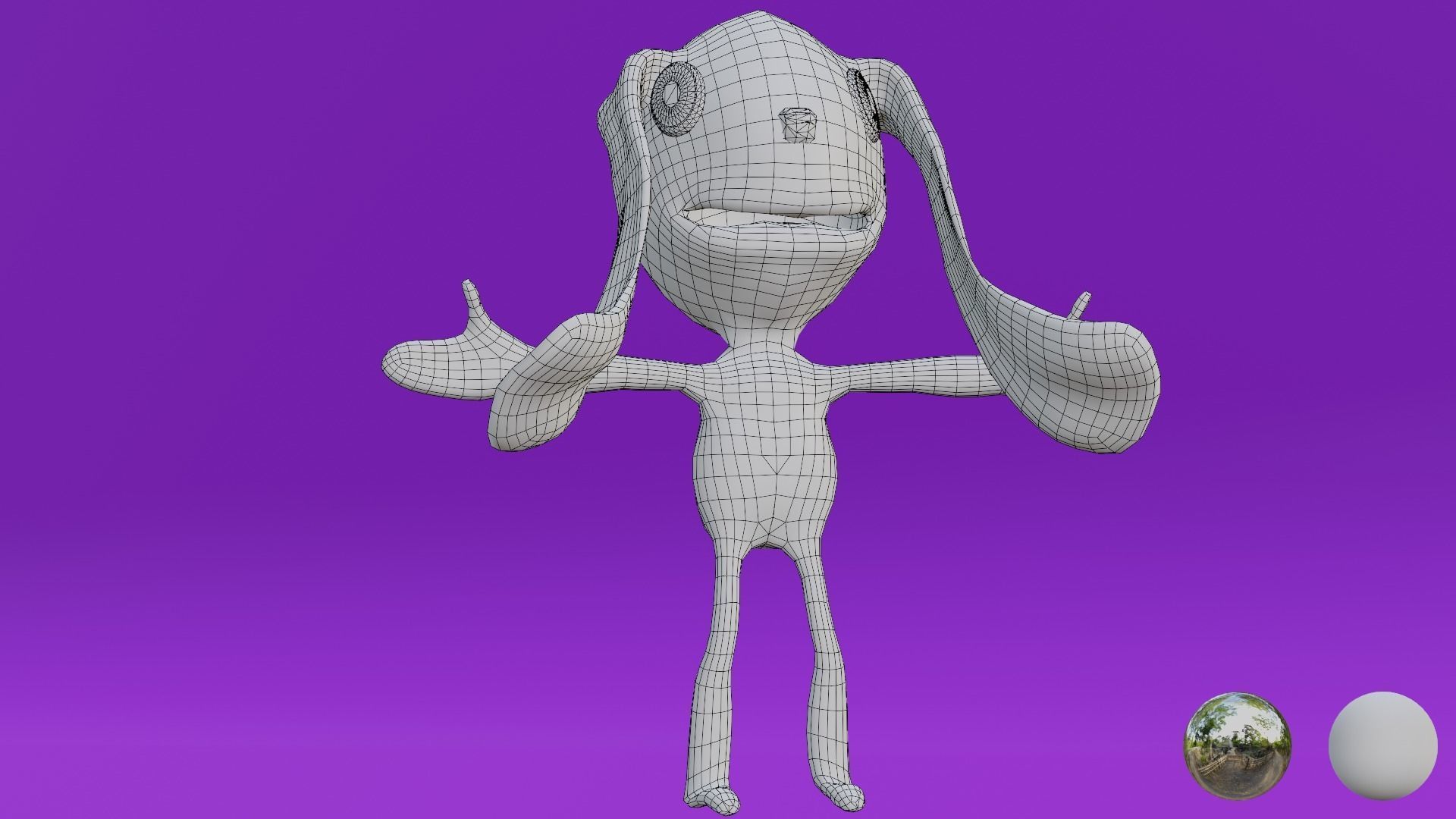 Game Ready Drug and Drop Rabbit Doll Low-poly 3D model_11