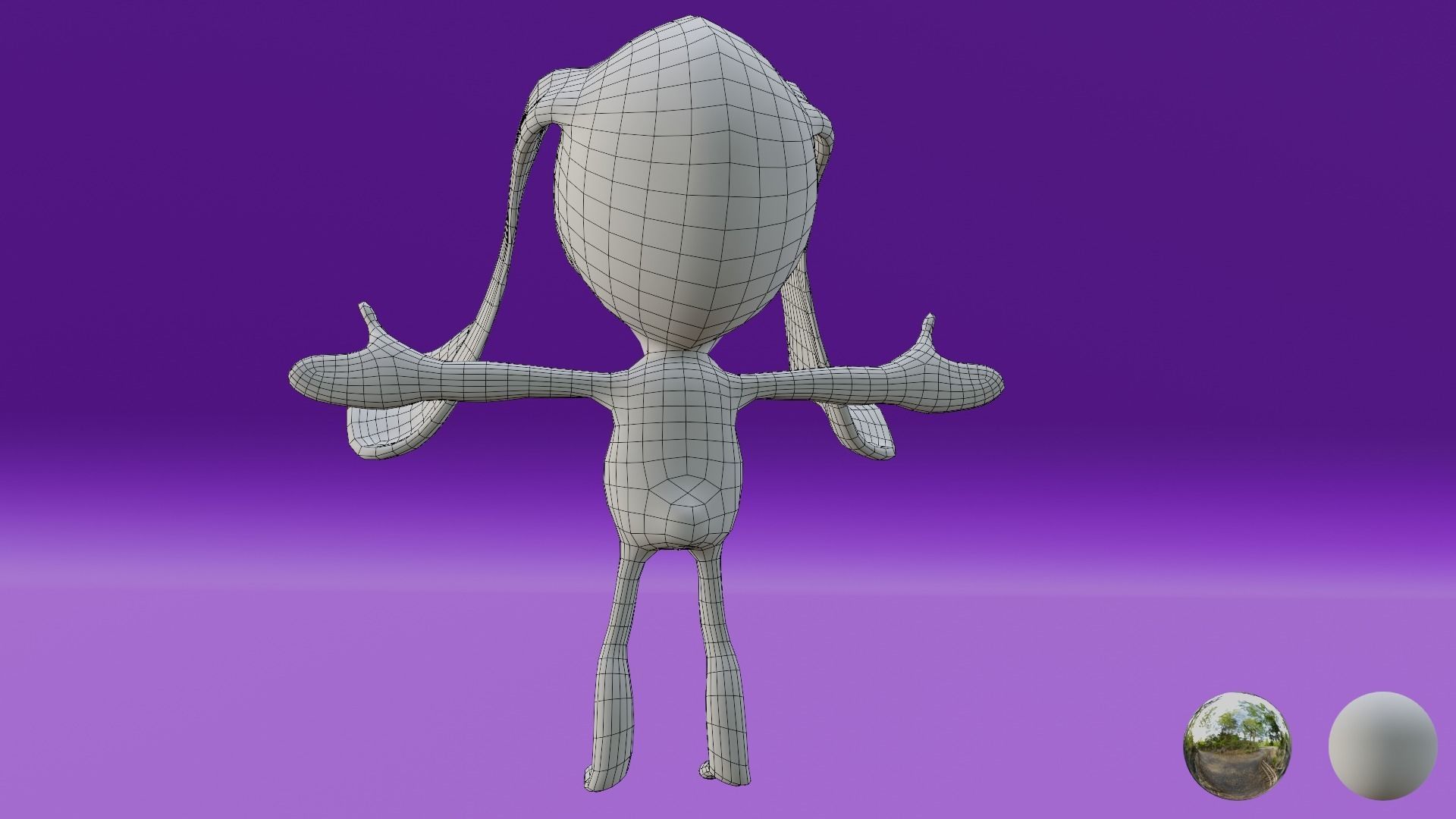 Game Ready Drug and Drop Rabbit Doll Low-poly 3D model_12