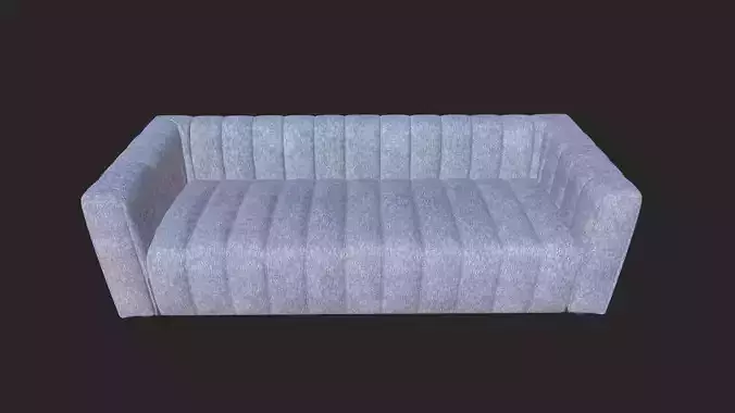 Tufted Upholstered Fabric Sofa