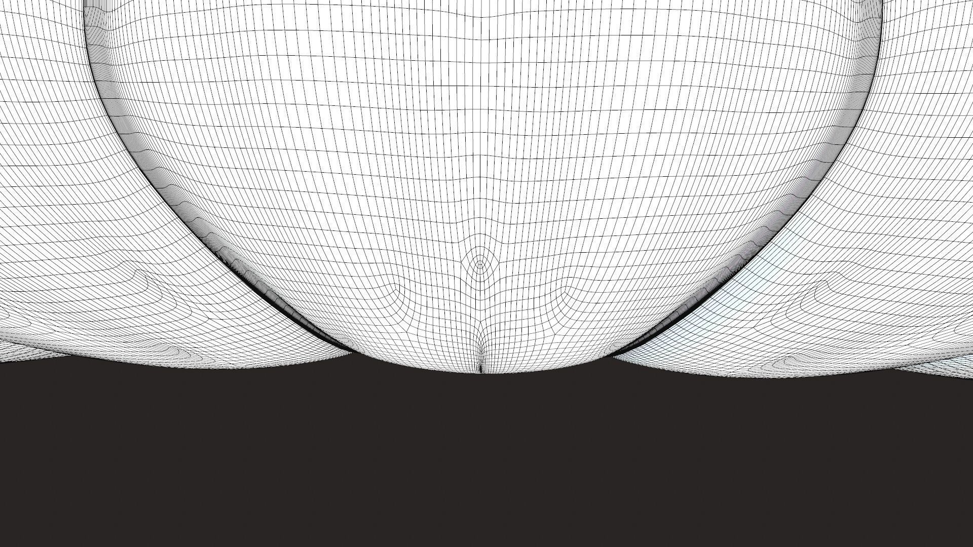 Tufted Upholstered Fabric Sofa 3D model_12