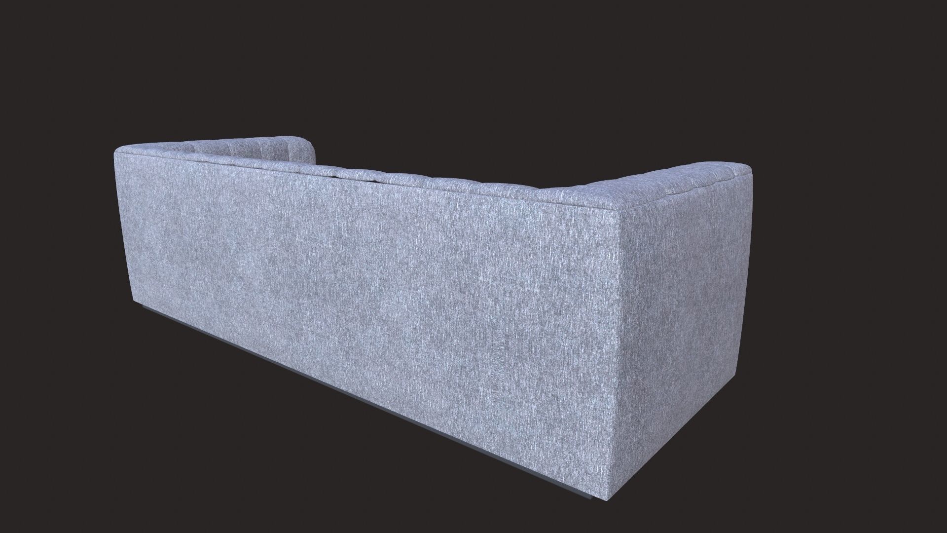 Tufted Upholstered Fabric Sofa 3D model_3