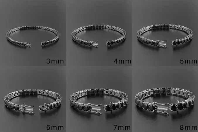 Collection Tennis Braclet Round  