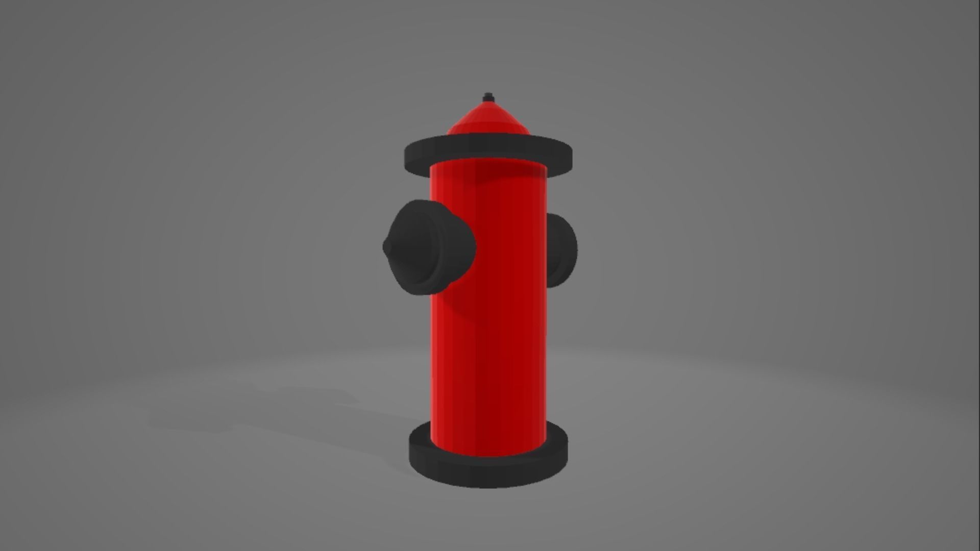 Low Poly Fire Hydrant Low-poly 3D model_5