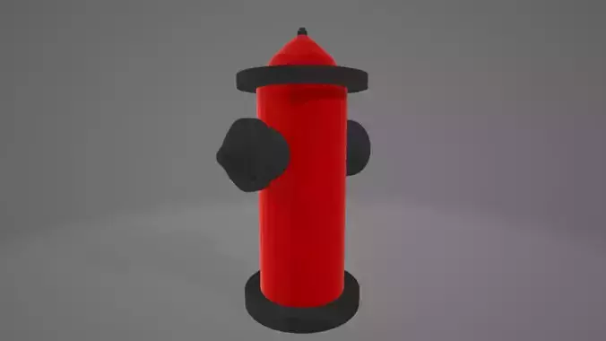 Low Poly Fire Hydrant