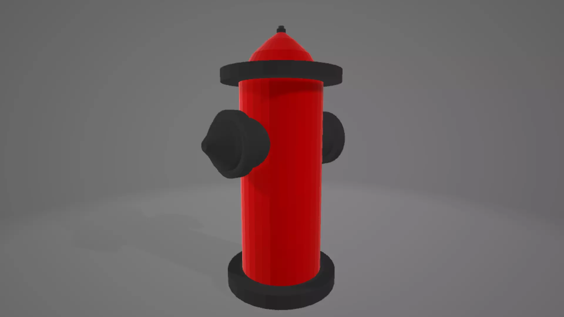 Low Poly Fire Hydrant Low-poly 3D model_0