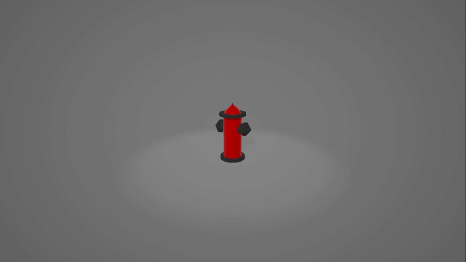 Low Poly Fire Hydrant Low-poly 3D model_3