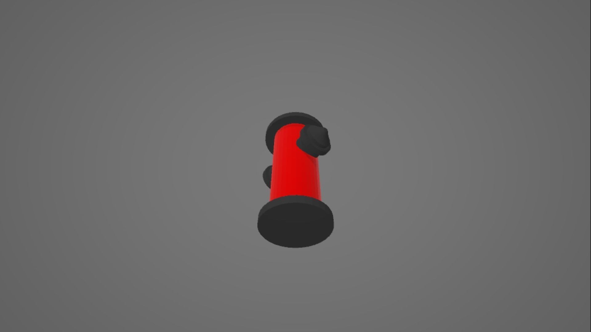 Low Poly Fire Hydrant Low-poly 3D model_4