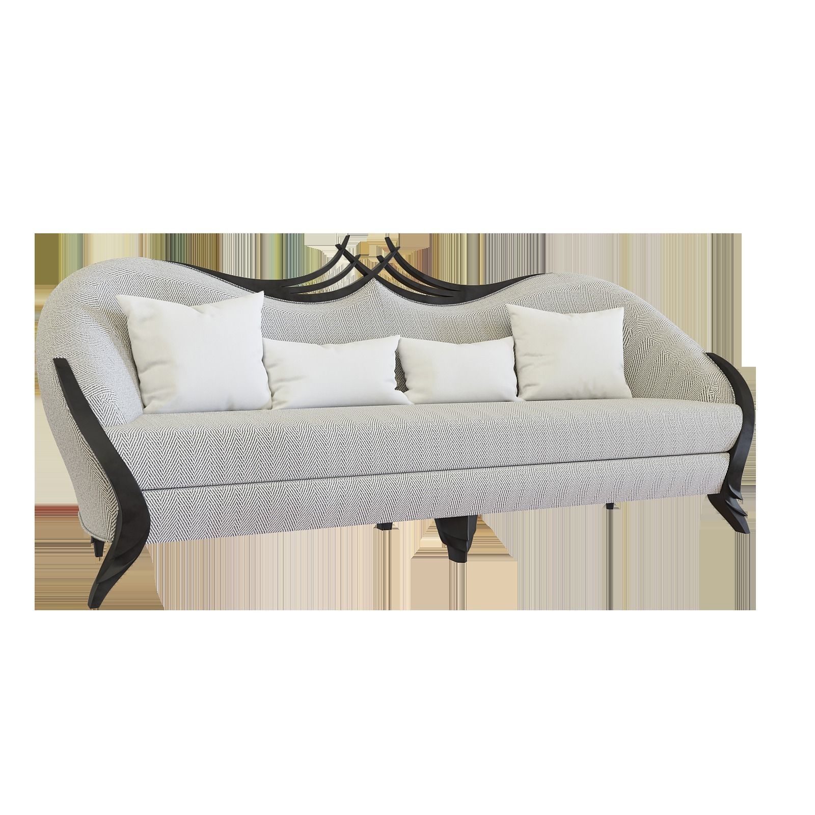 SOFA ARMCHAIR TABLE 3D model_6