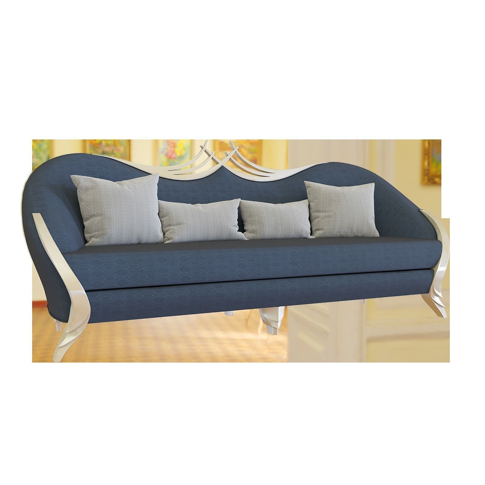 SOFA ARMCHAIR TABLE 3D model_3