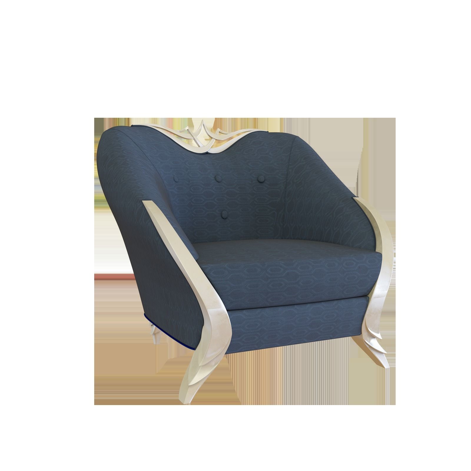 SOFA ARMCHAIR TABLE 3D model_8