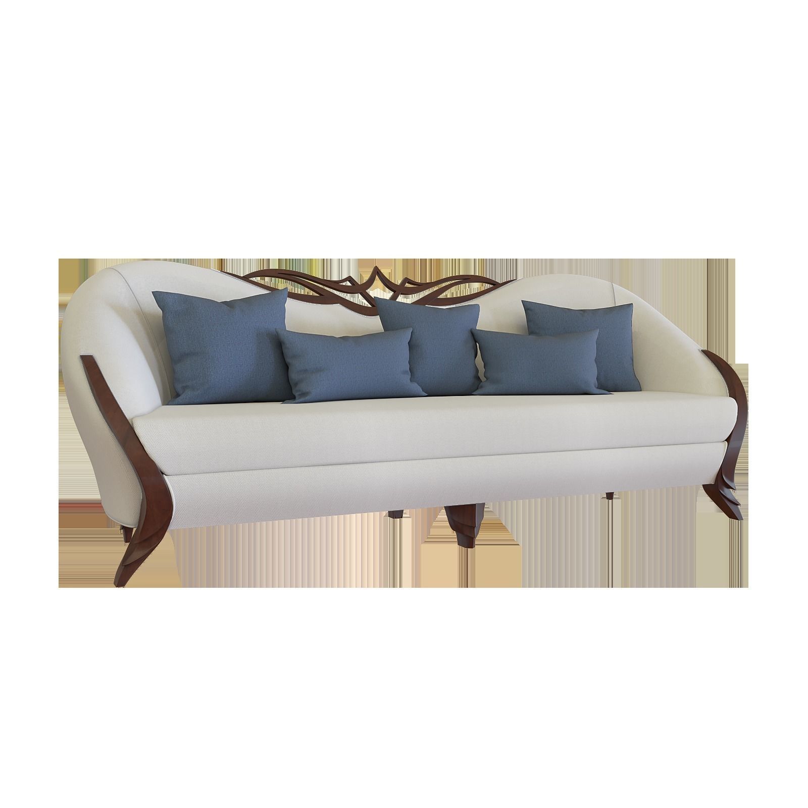 SOFA ARMCHAIR TABLE 3D model_1