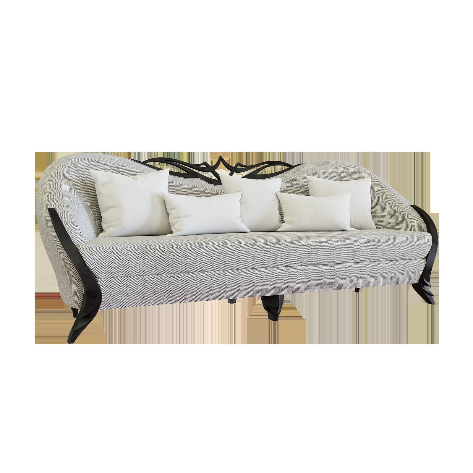 SOFA ARMCHAIR TABLE 3D model_4