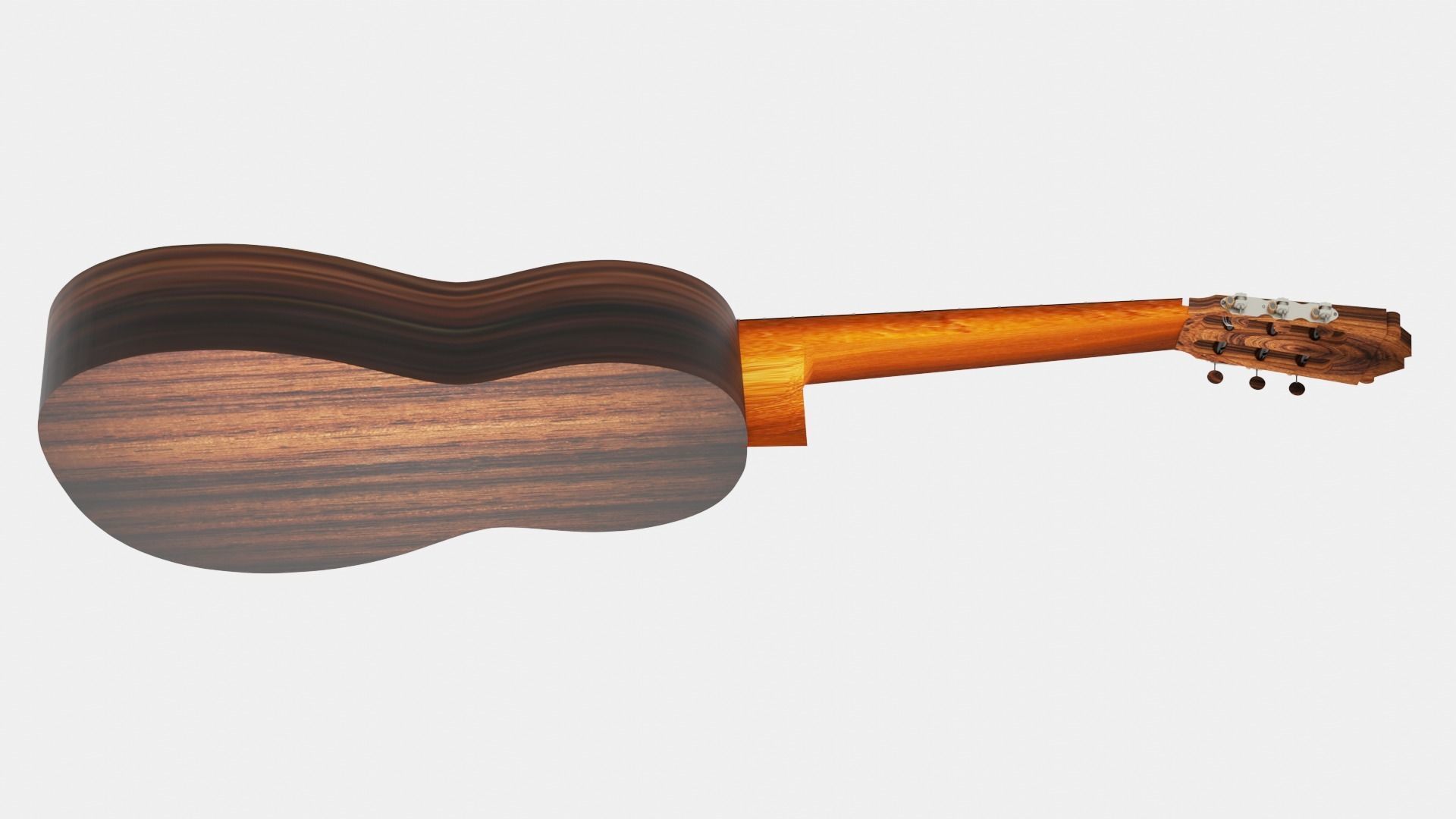 Flamenco Guitar 3D model_6