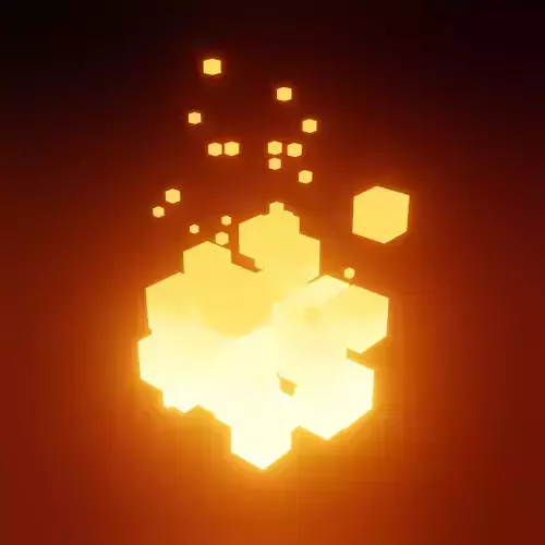 Voxel Fire Animation FREE Free low-poly 3D model