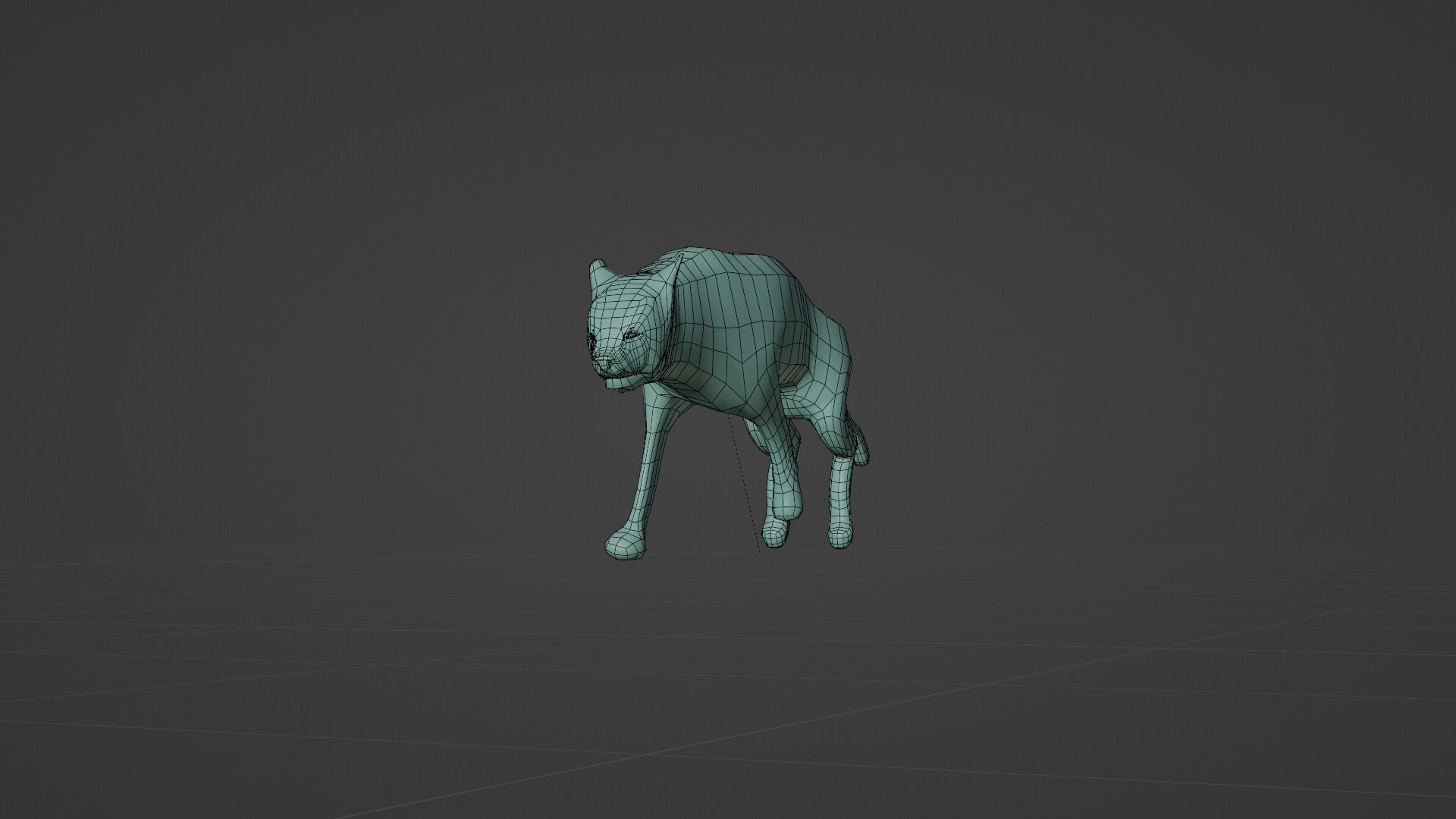 Cheetah Animated Rigged Low Poly Low-poly 3D model_5