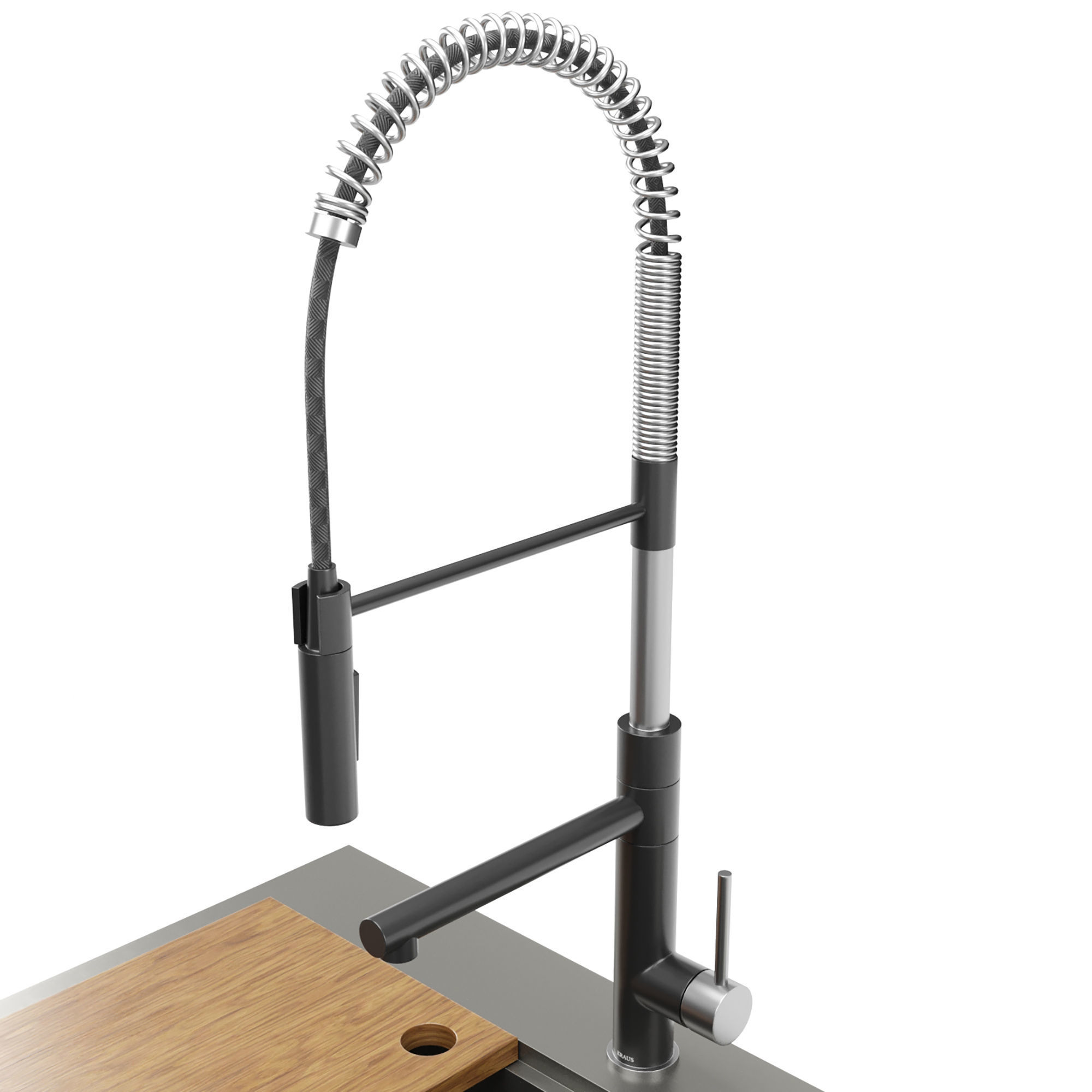 KRAUS Workstation Single Bowl Kitchen Sink 3D model_6