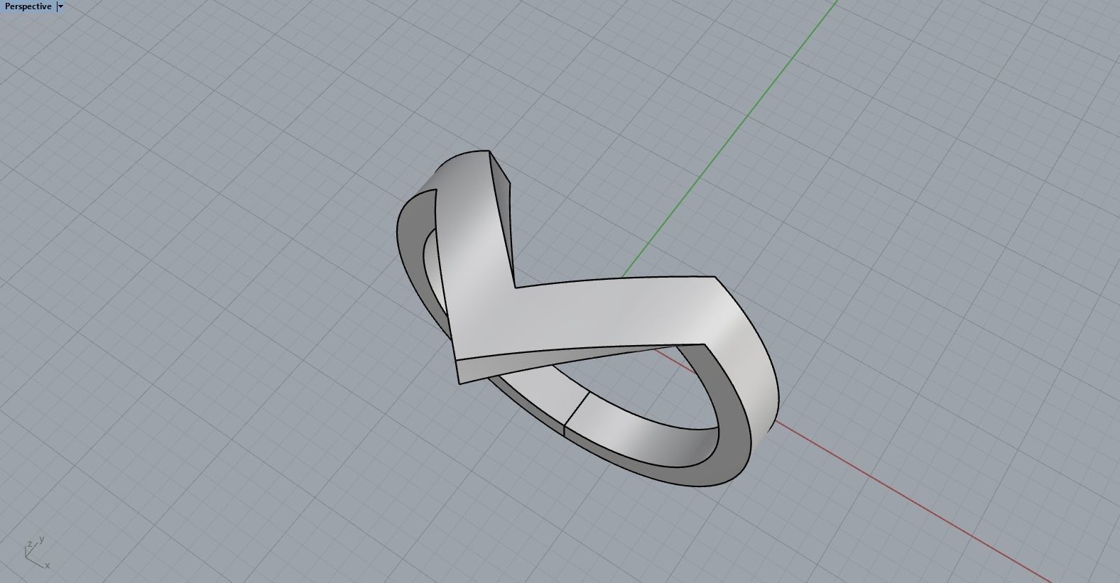 V ring model 332 3D print model_9