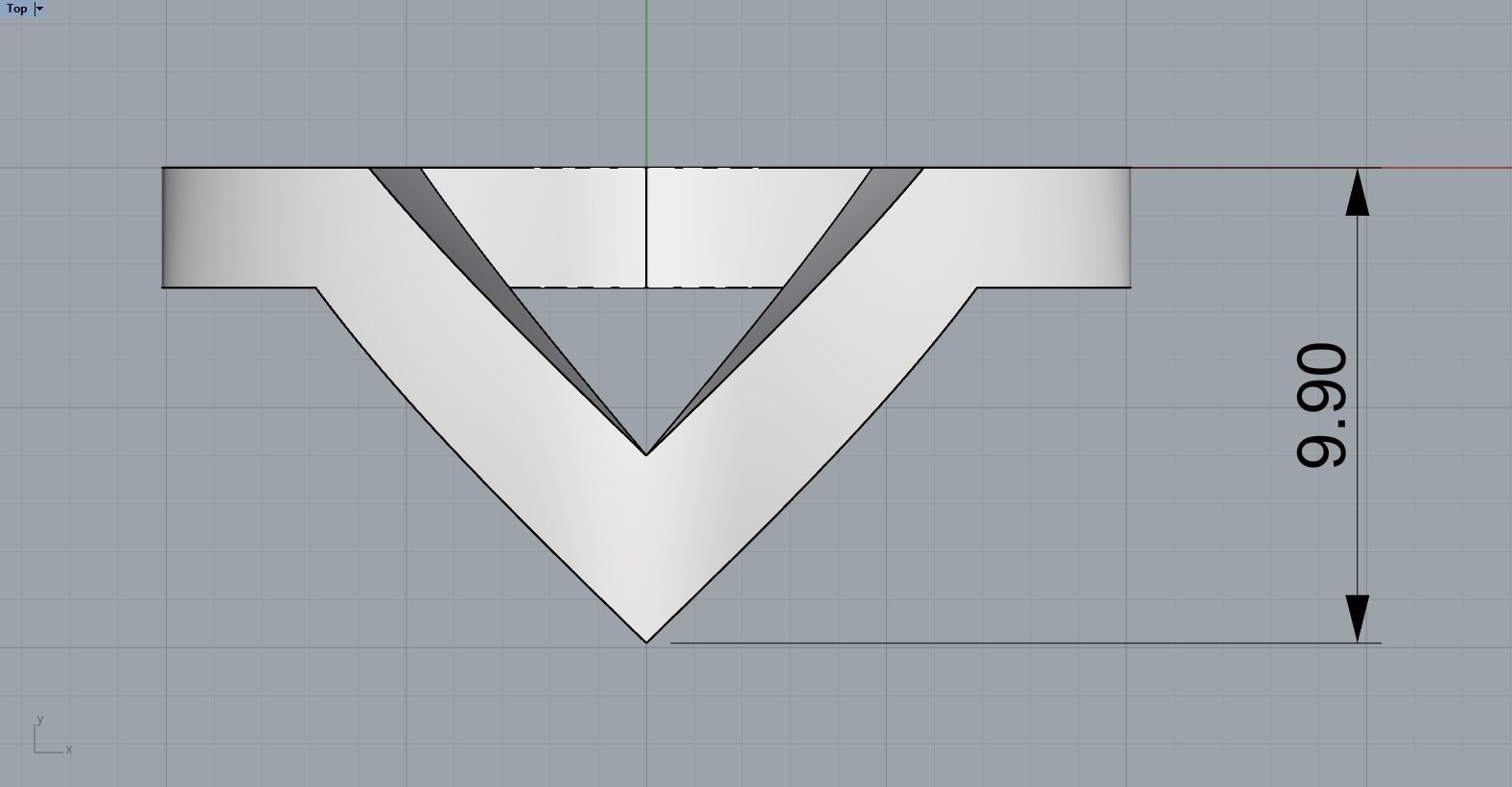 V ring model 332 3D print model_5