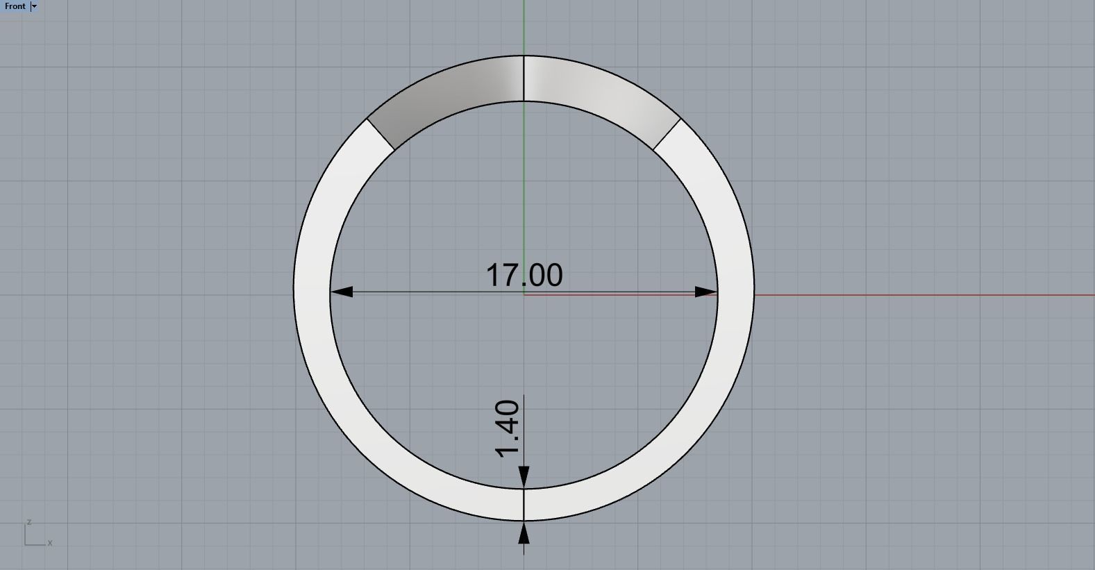 V ring model 332 3D print model_7