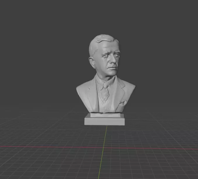 William Faulkner 3D print model
