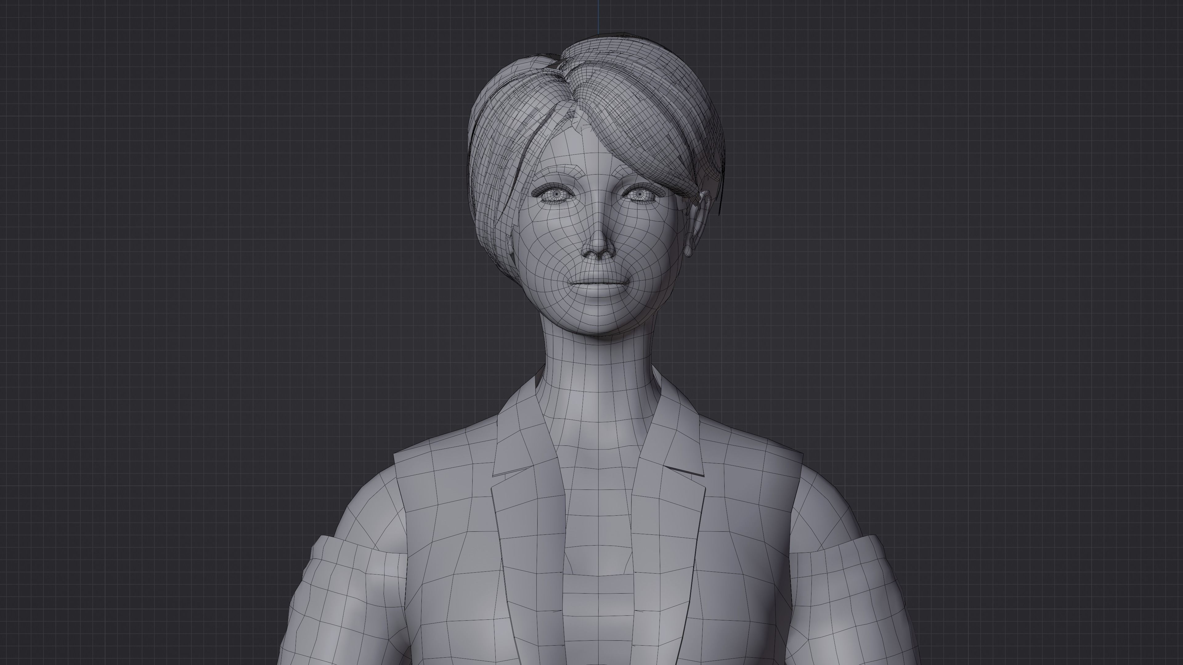 stylized character Free low-poly 3D model_6