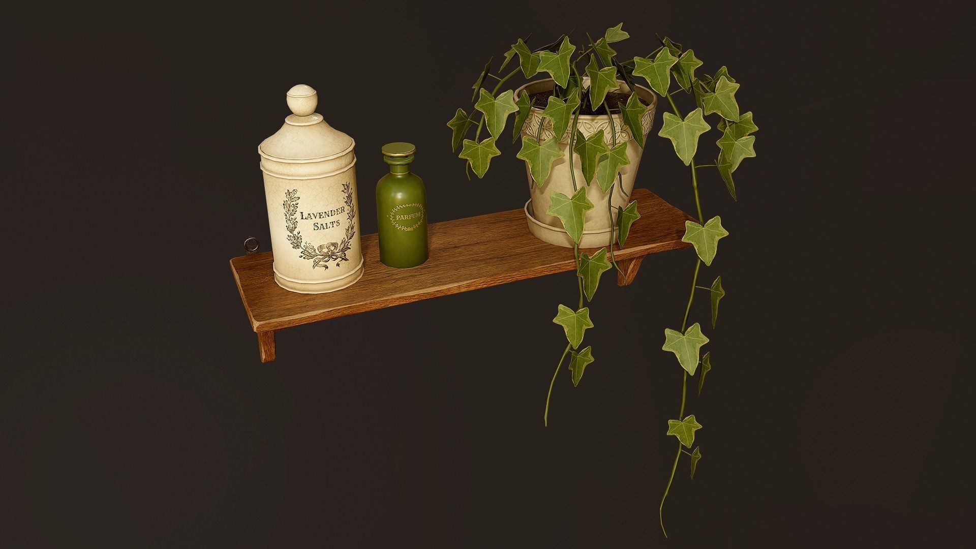 Victorian Bathroom Props Pack Low-poly 3D model_17