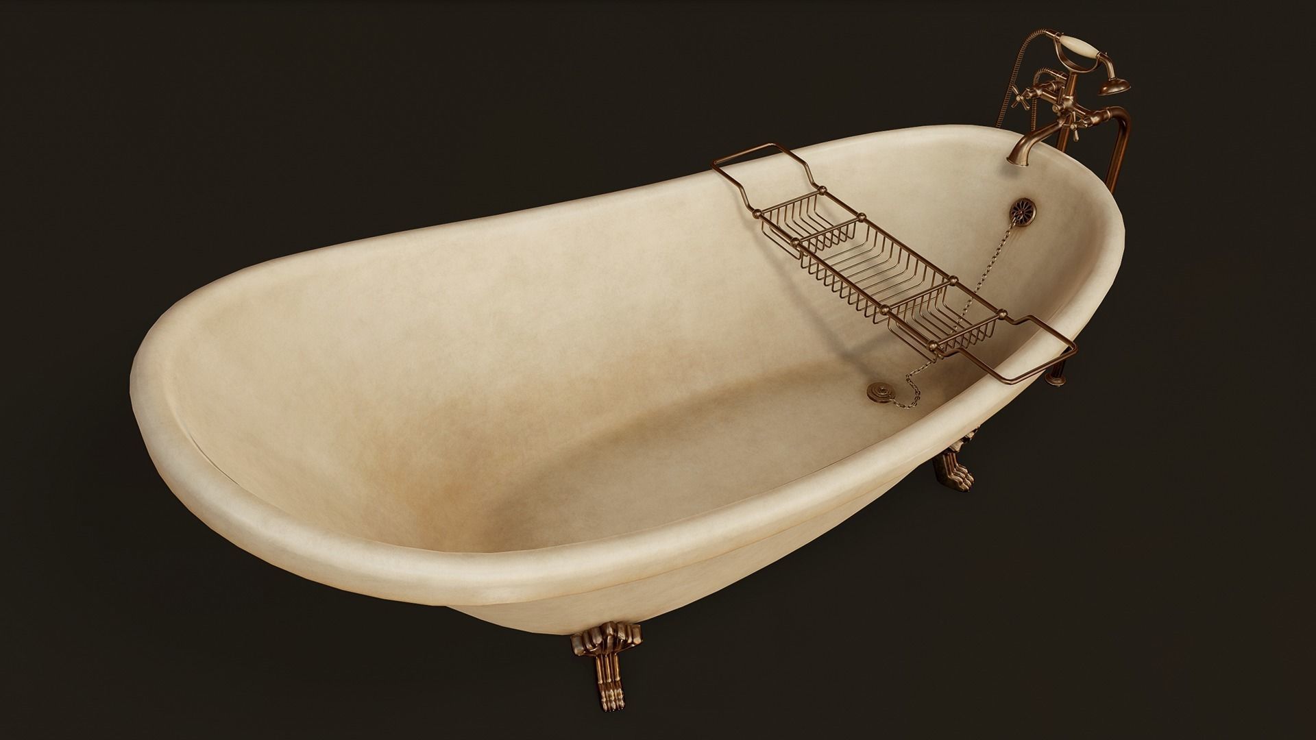 Victorian Bathroom Props Pack Low-poly 3D model_13