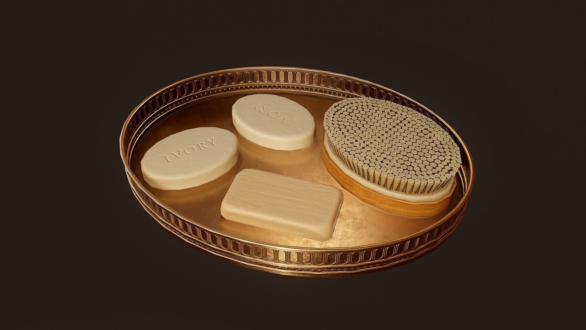 Victorian Bathroom Props Pack Low-poly 3D model_10