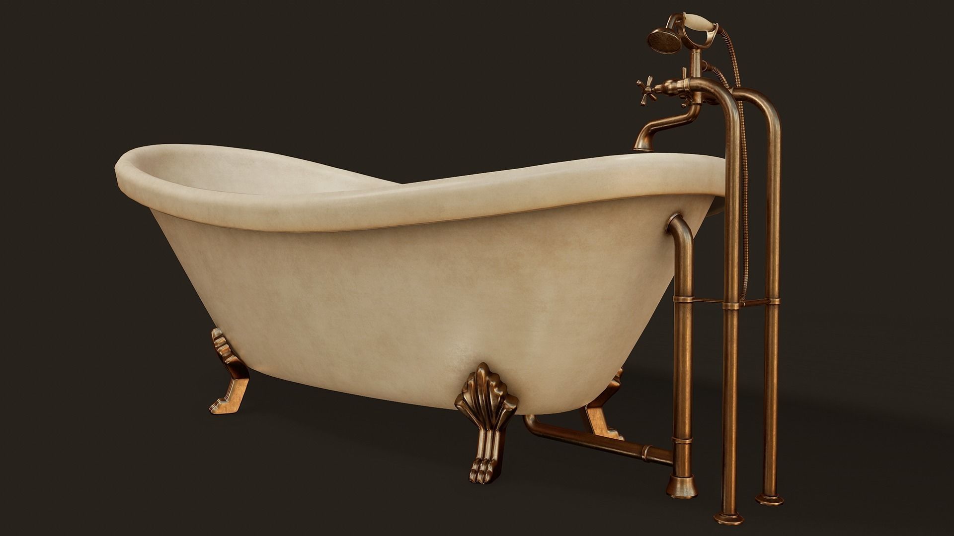 Victorian Bathroom Props Pack Low-poly 3D model_12