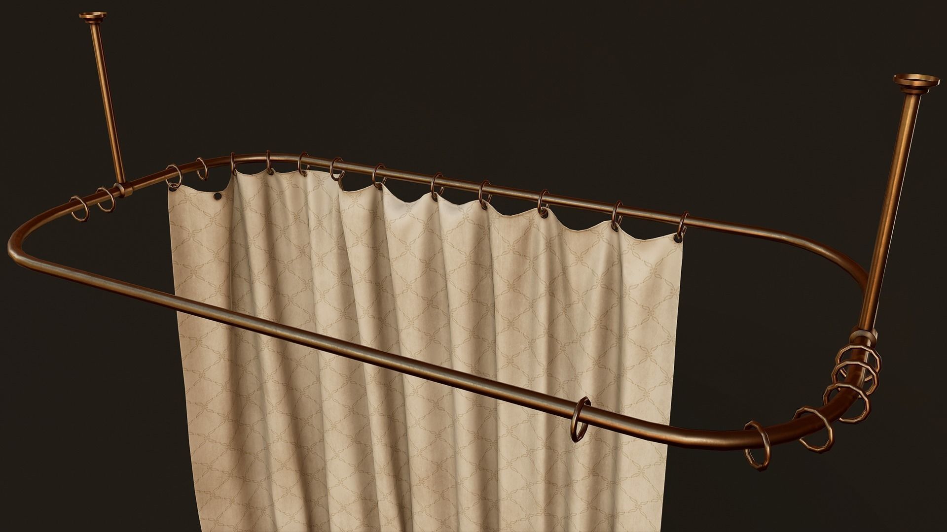Victorian Bathroom Props Pack Low-poly 3D model_14