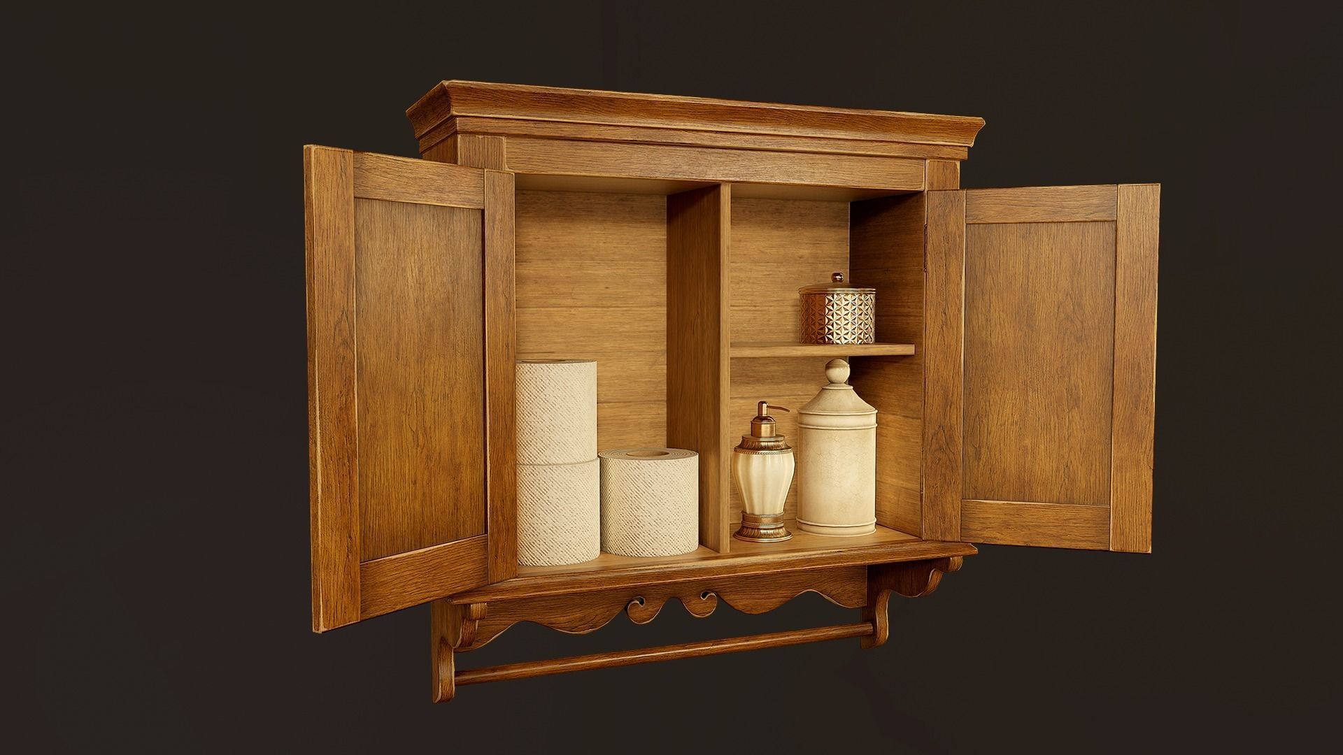 Victorian Bathroom Props Pack Low-poly 3D model_21