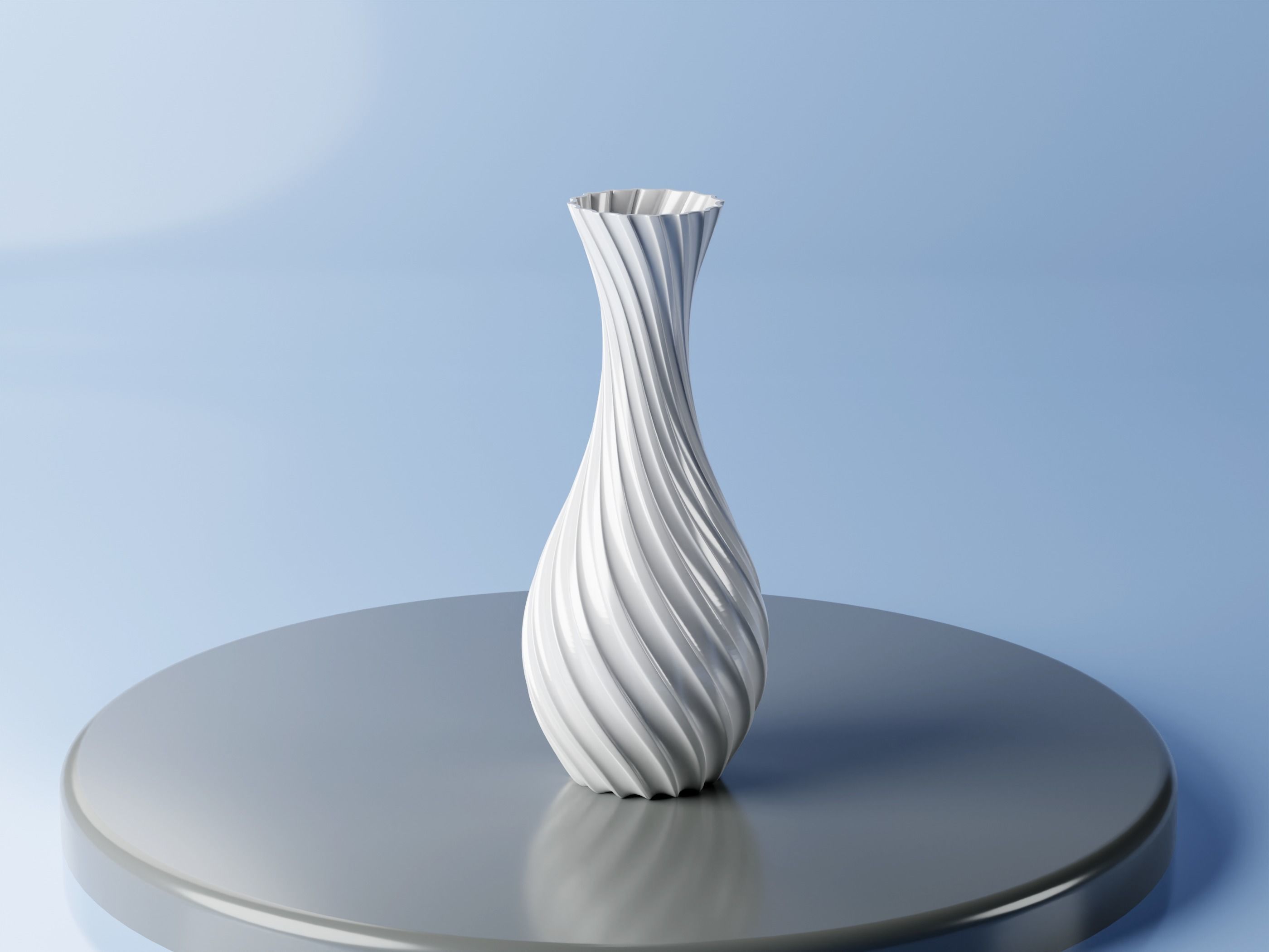 Set 3 Digital STL file 3D Printed Vase 3D print model_1