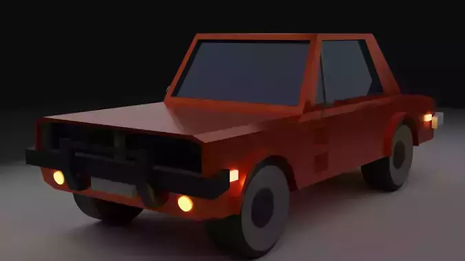 Ultra Low poly car