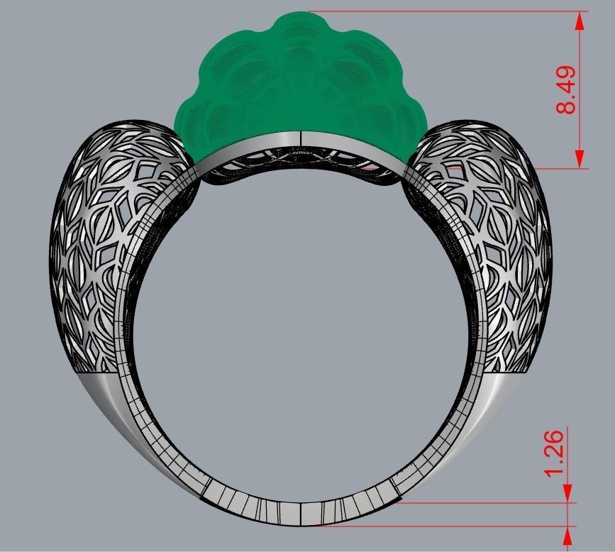 RING COLLECTION-A-R09 3D print model_3