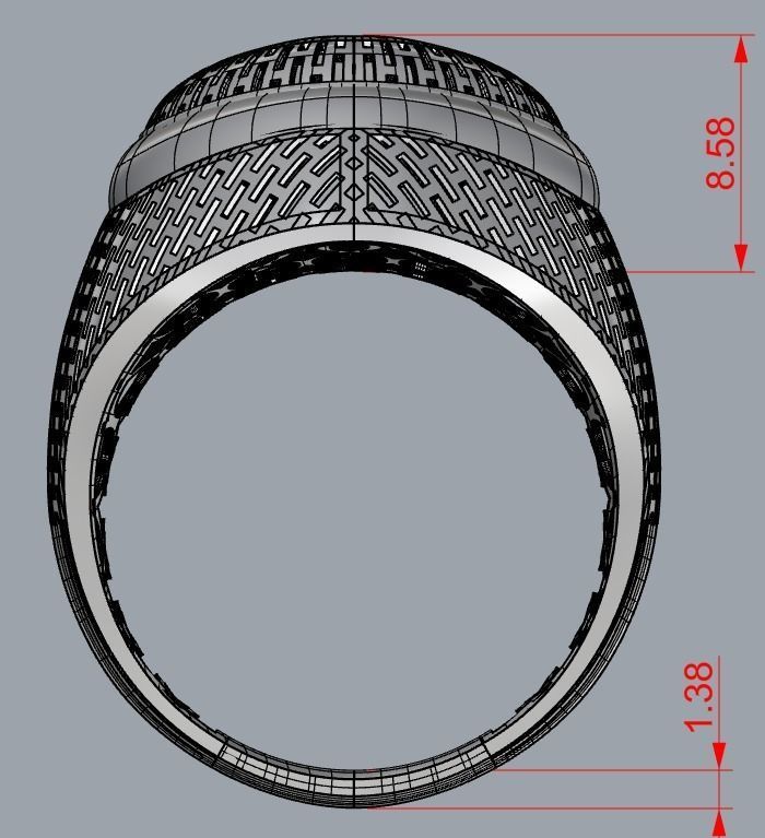 RING COLLECTION-A-R15 3D print model_3