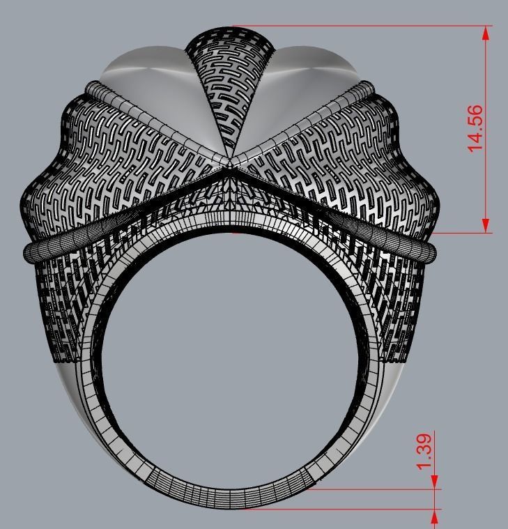 RING COLLECTION-A-R17 3D print model_3