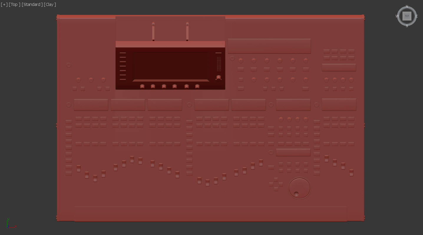 Audio Mixer 3D model_7
