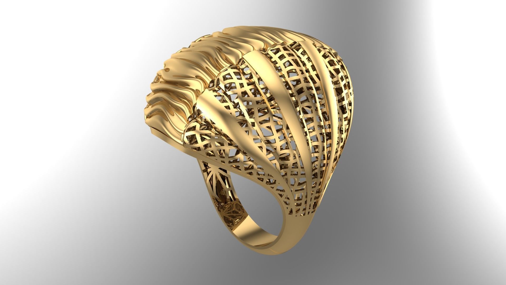 RING COLLECTION-A-R19 3D print model_1