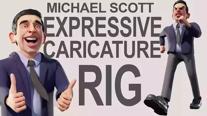 Michael Scott Caricature Rig