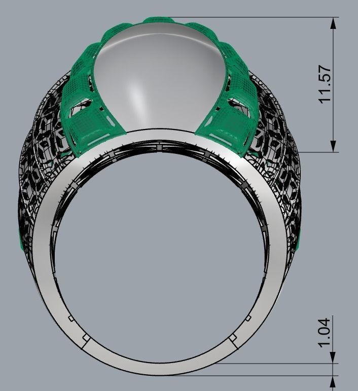 RING COLLECTION-A-R20 3D print model_3